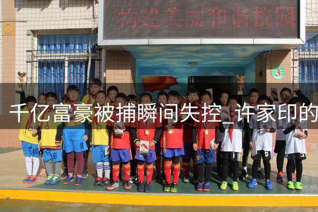 千亿富豪被捕瞬间失控 许家印的最后挣扎